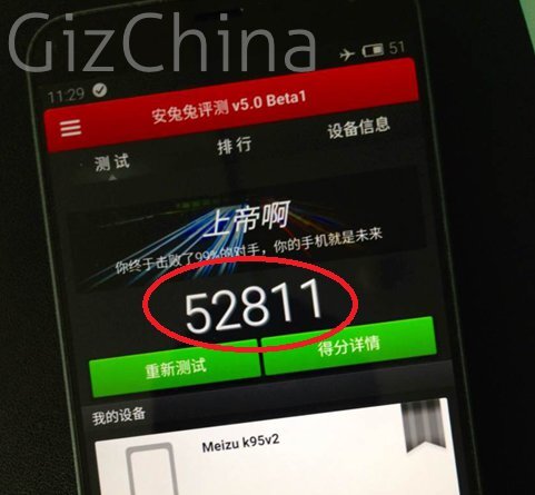 Meizu MX4 v benchmarku AnTuTu