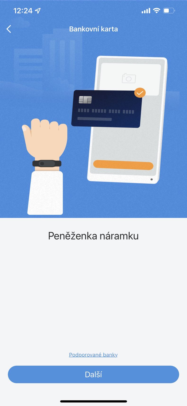 Mi Smart Band 6 NFC - nastavení Xiaomi Mi Pay