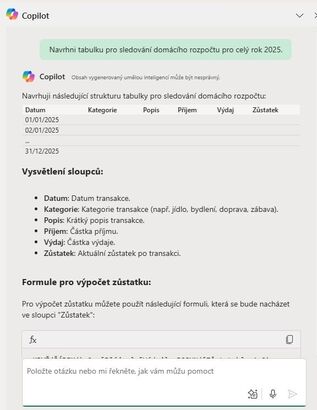 Microsoft Copilot pro Excel