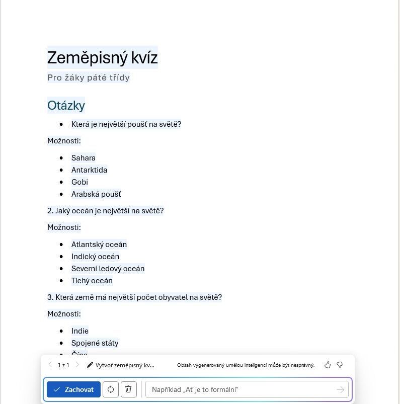 Microsoft Copilot pro Word