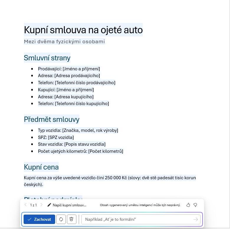 Microsoft Copilot pro Word