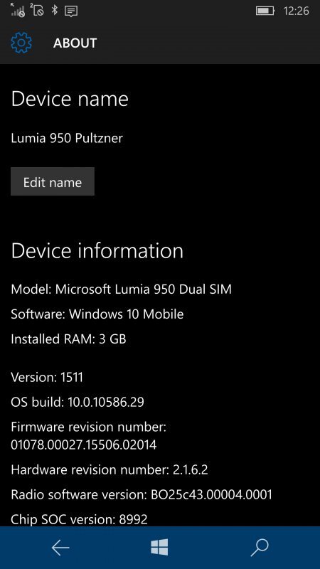 Microsoft Lumia 950