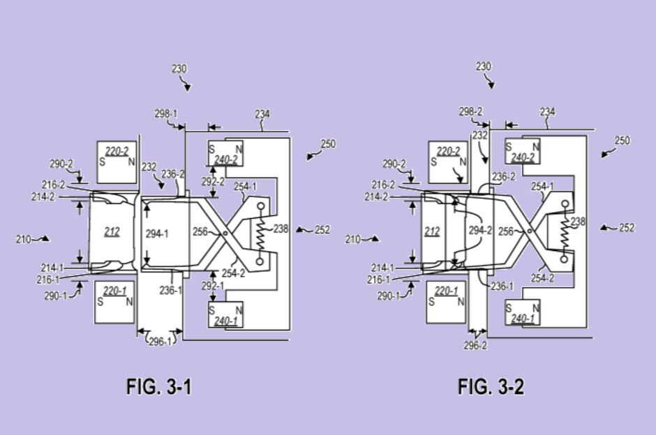 Microsoft magnetické přichycení patent