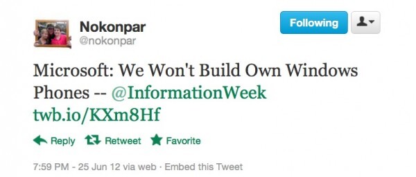 Microsoft Nokia Twitter