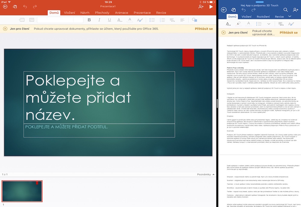 Microsoft Office na iOS 