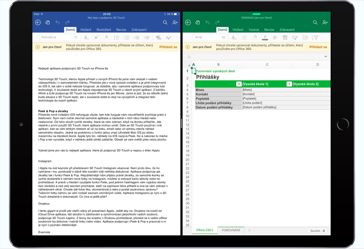 Microsoft Office na iOS 