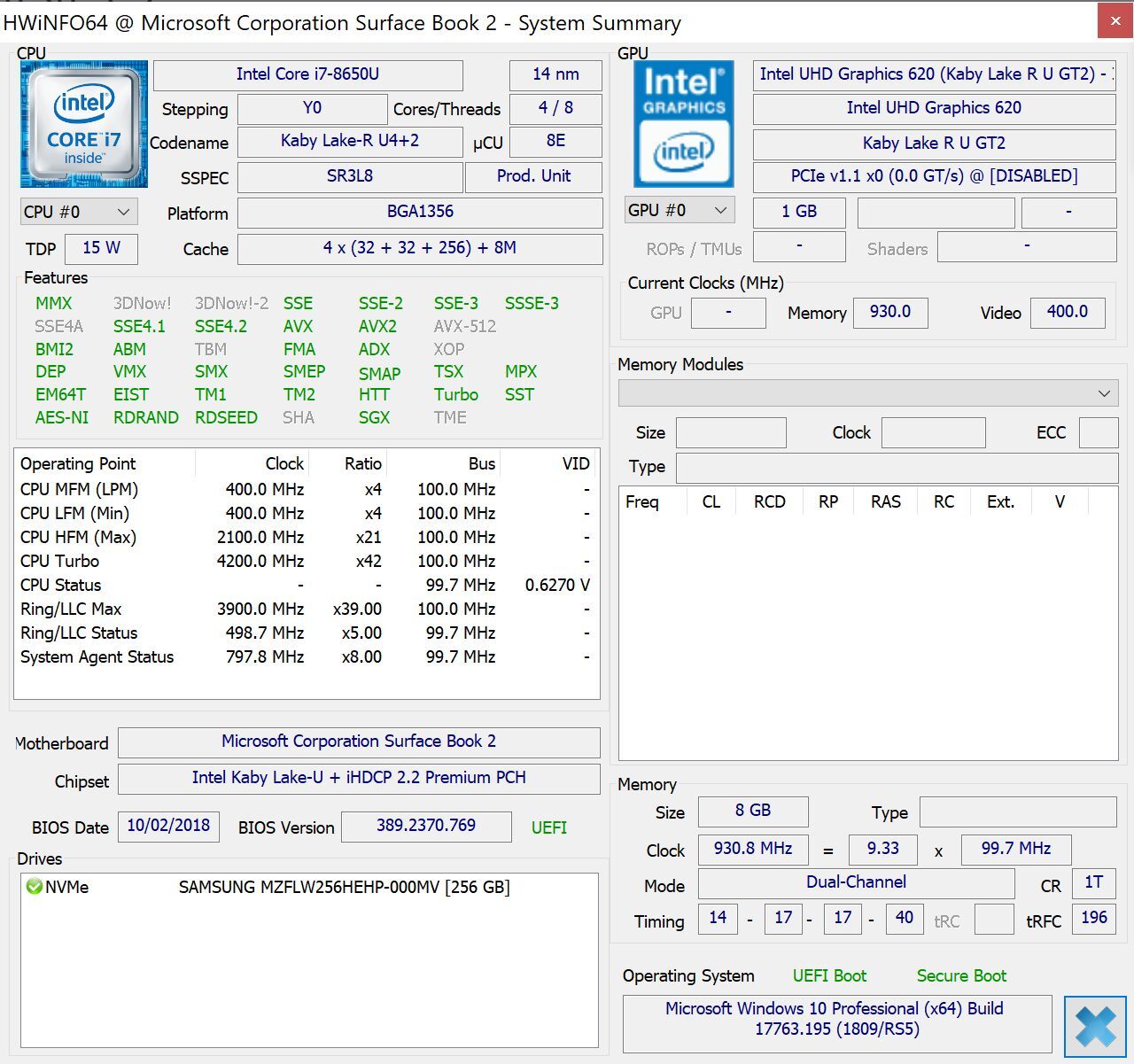 Microsoft Surface Book 2