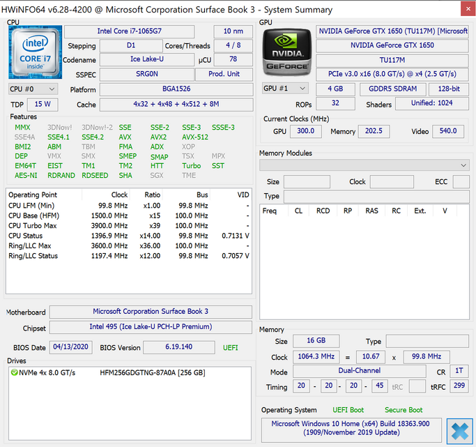 Microsoft Surface Book 3