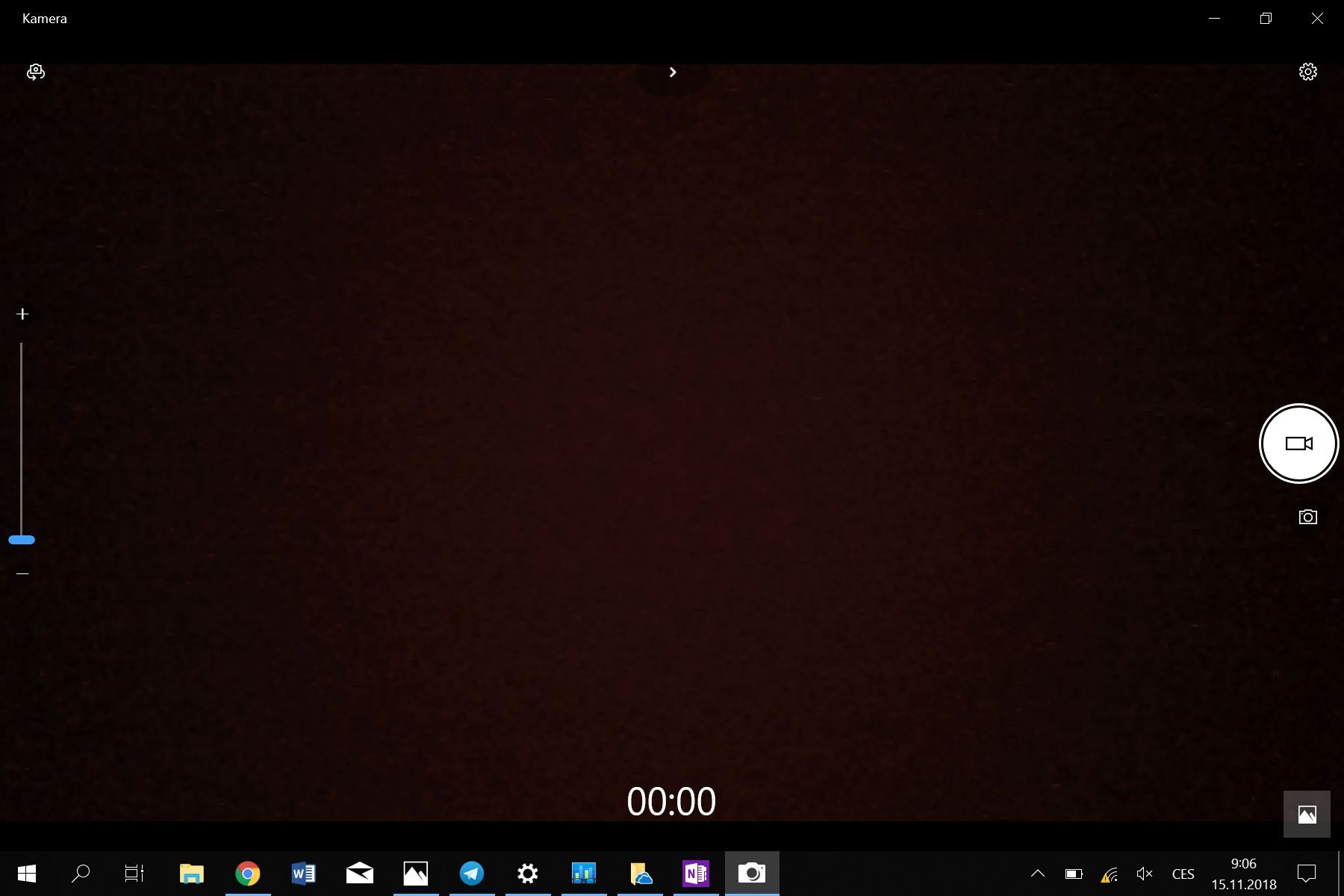 Microsoft Surface Go prostředí fotoaparátu