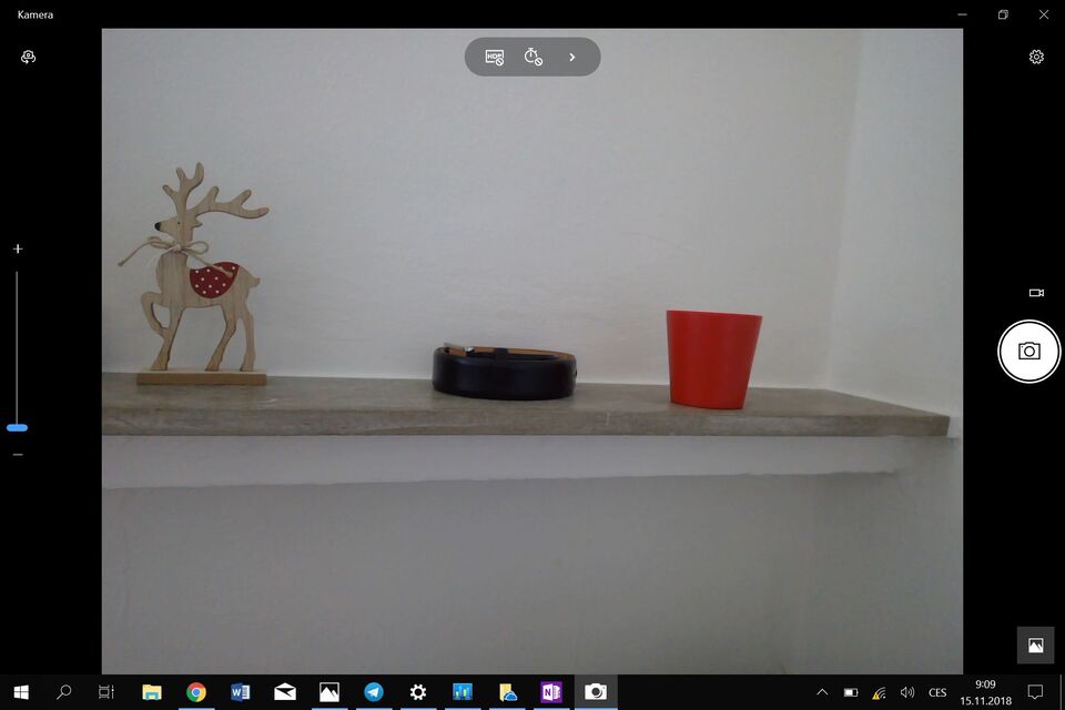 Microsoft Surface Go prostředí fotoaparátu