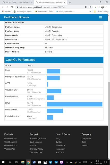 Microsoft Surface Go software