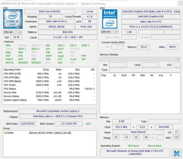 Microsoft Surface Laptop 2