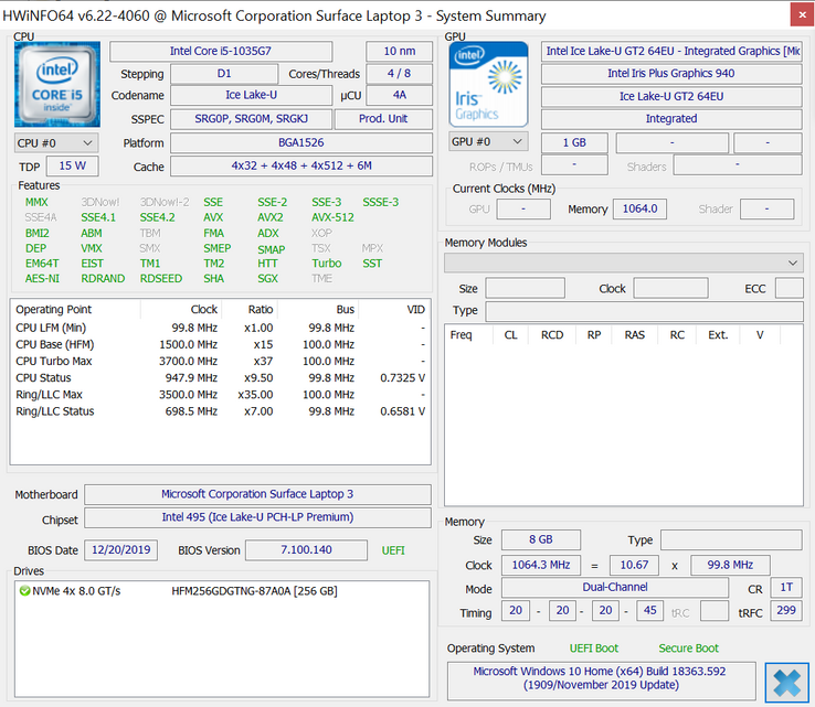Microsoft Surface Laptop 3