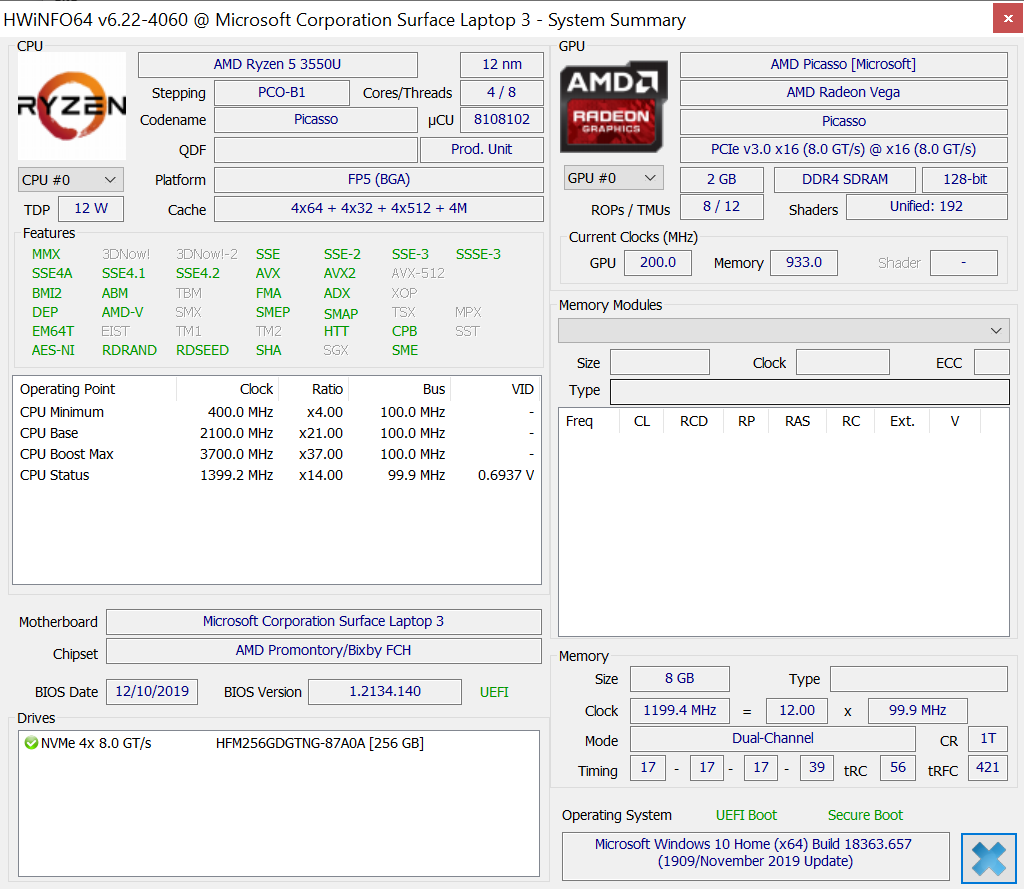 Microsoft Surface Laptop 3