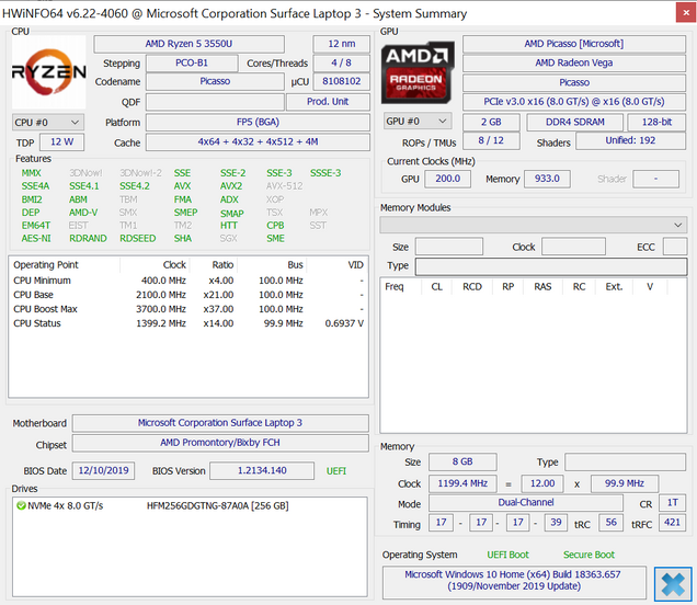 Microsoft Surface Laptop 3