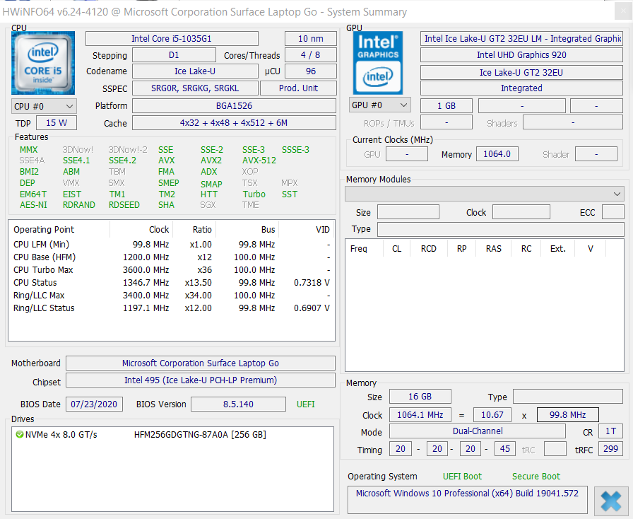 Microsoft Surface Laptop Go