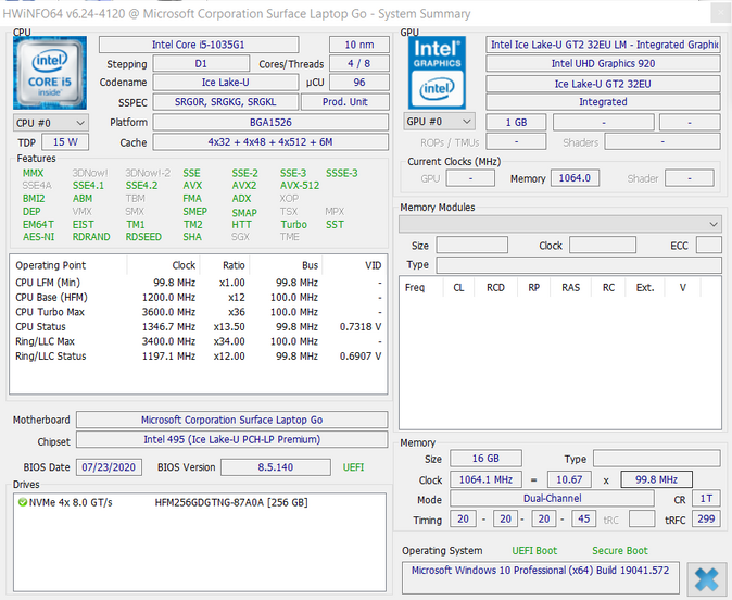 Microsoft Surface Laptop Go