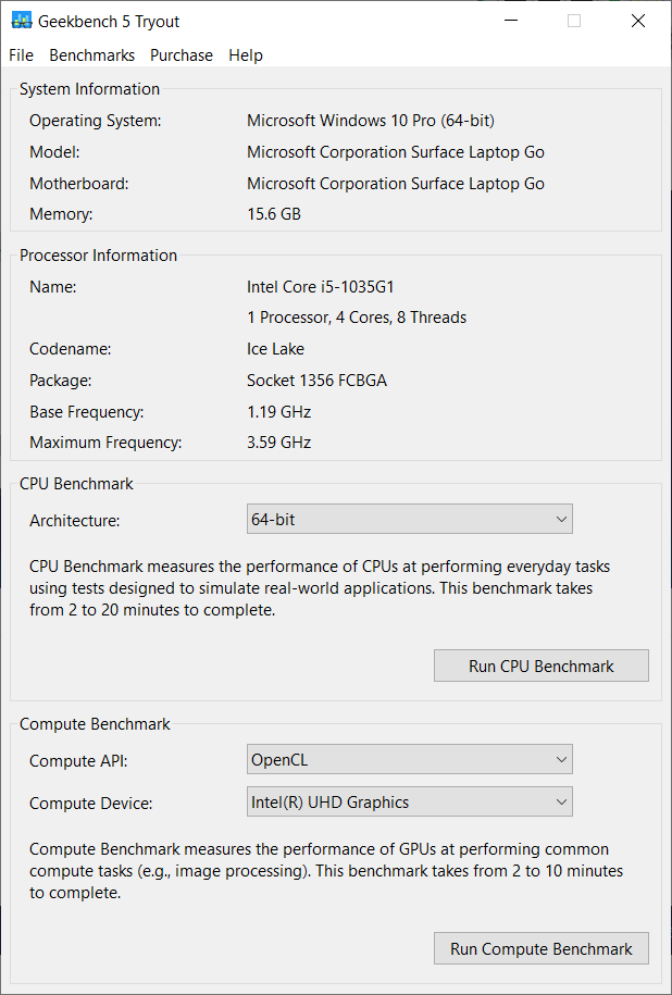 Microsoft Surface Laptop Go