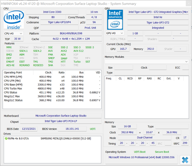 Microsoft Surface Laptop Studio
