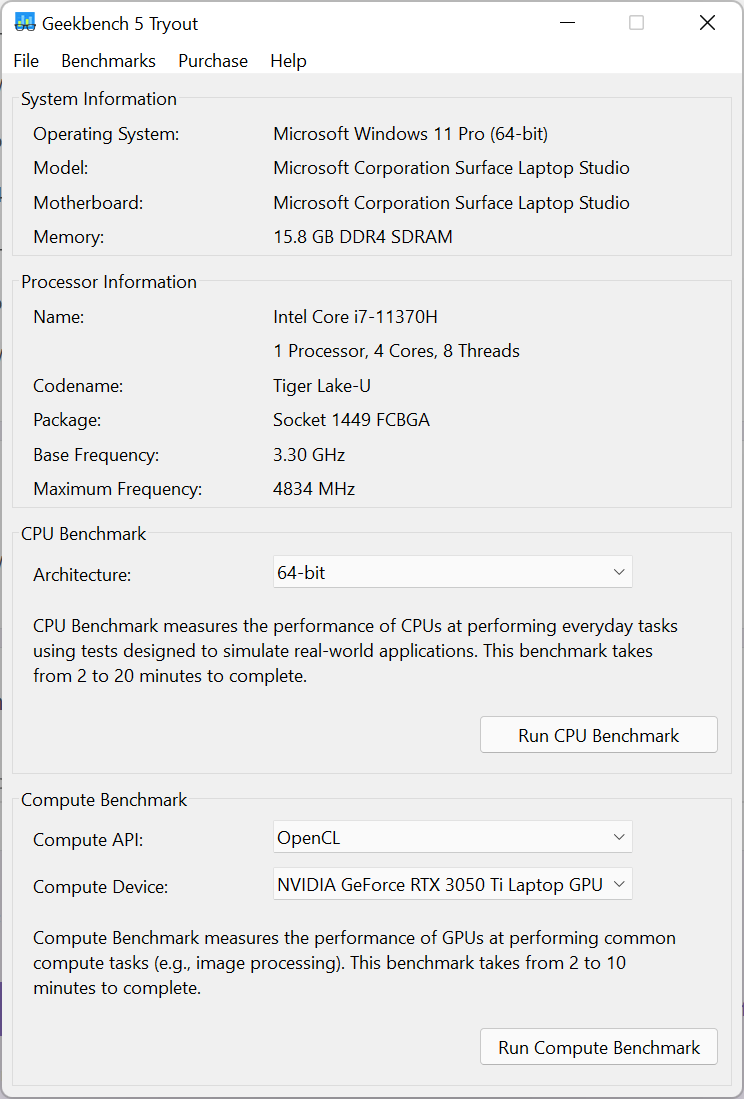 Microsoft Surface Laptop Studio