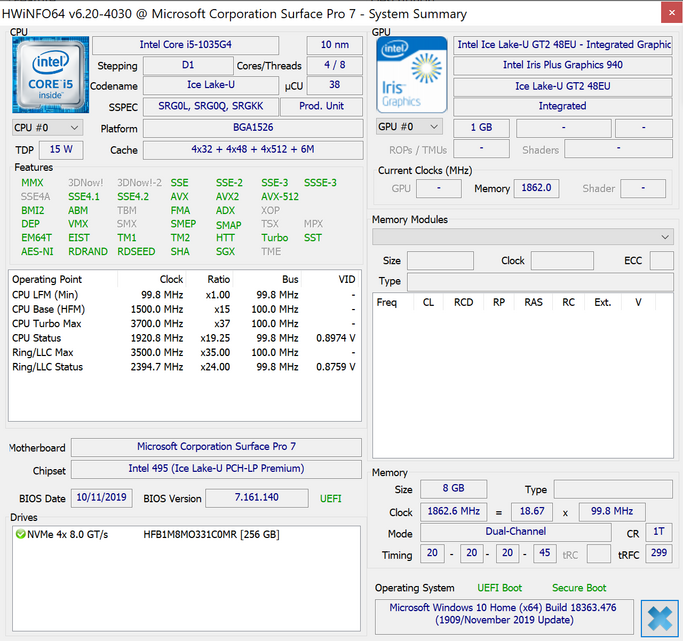 Microsoft Surface Pro 7