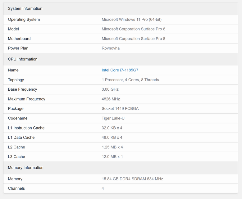 Microsoft Surface Pro 8
