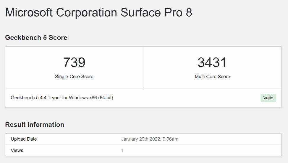 Microsoft Surface Pro 8