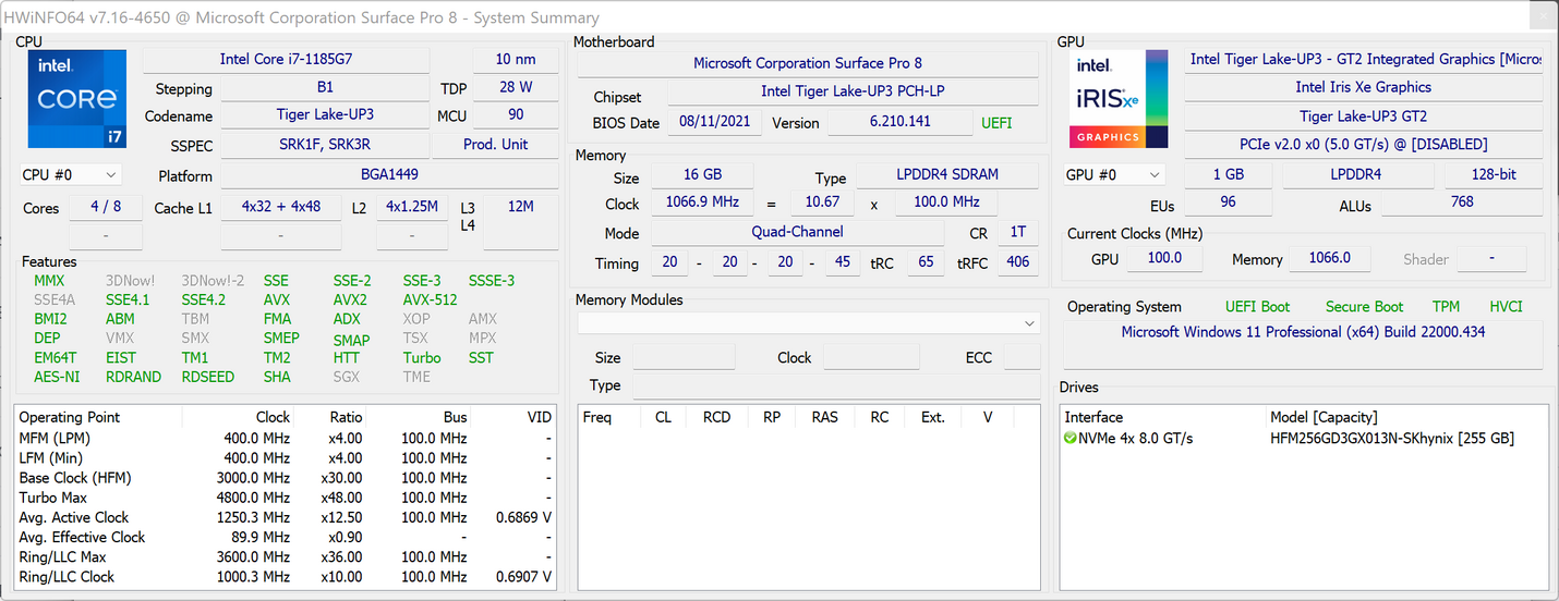Microsoft Surface Pro 8