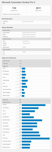 Microsoft Surface Pro X