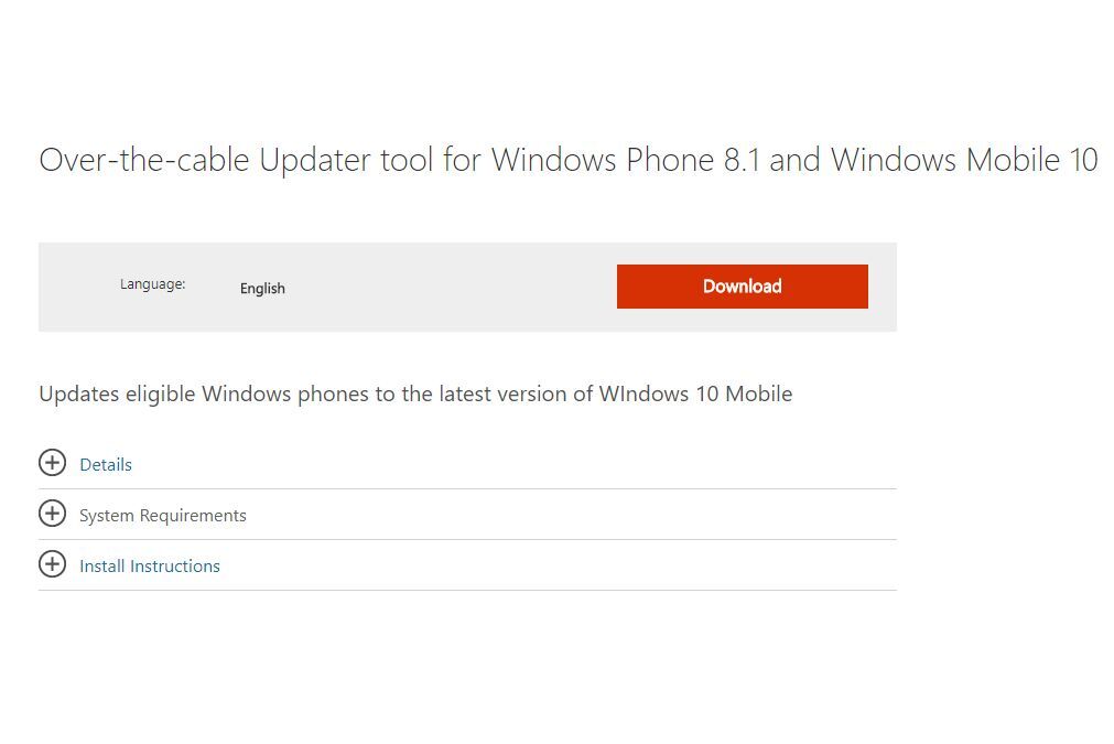 Microsoft UTC Updater - Windows 10 Mobile