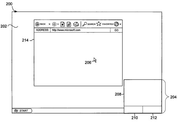 Microsoft virtual touchpad