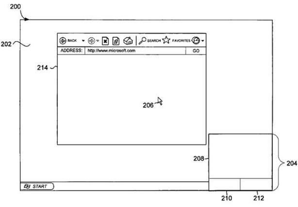 Microsoft virtual touchpad