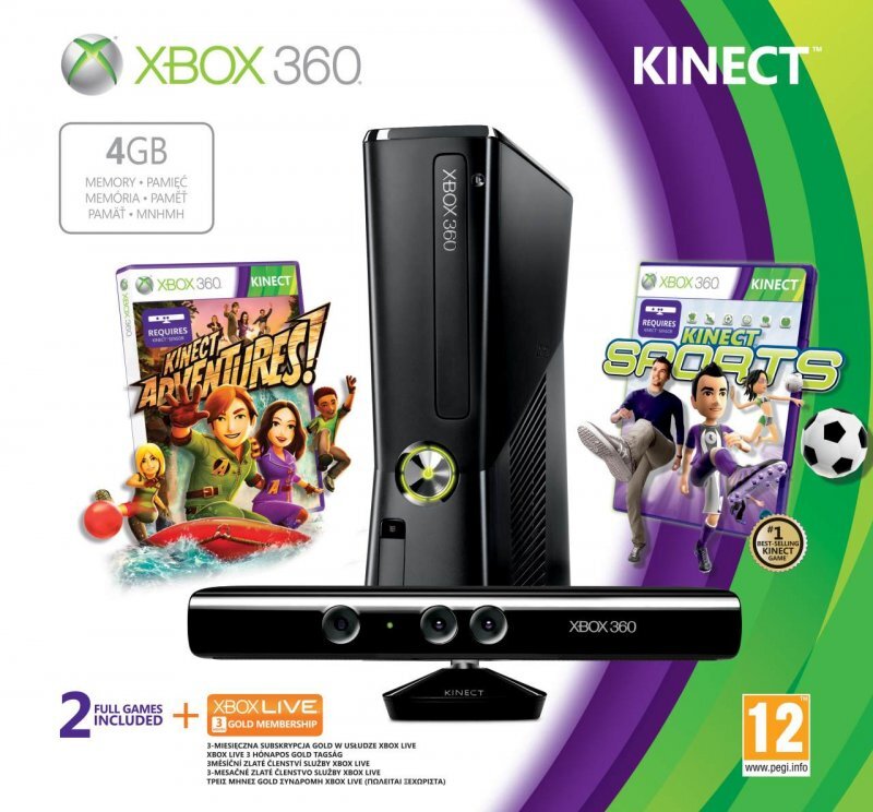 Microsoft Xbox 360 4GB Kinect Family Bundle 