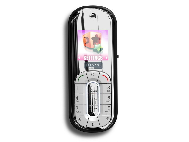 Mivvy music: nejmenší mobilní telefon na světě
