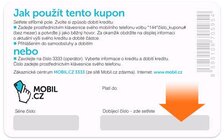 Mobil.cz - dobíjecí kupon