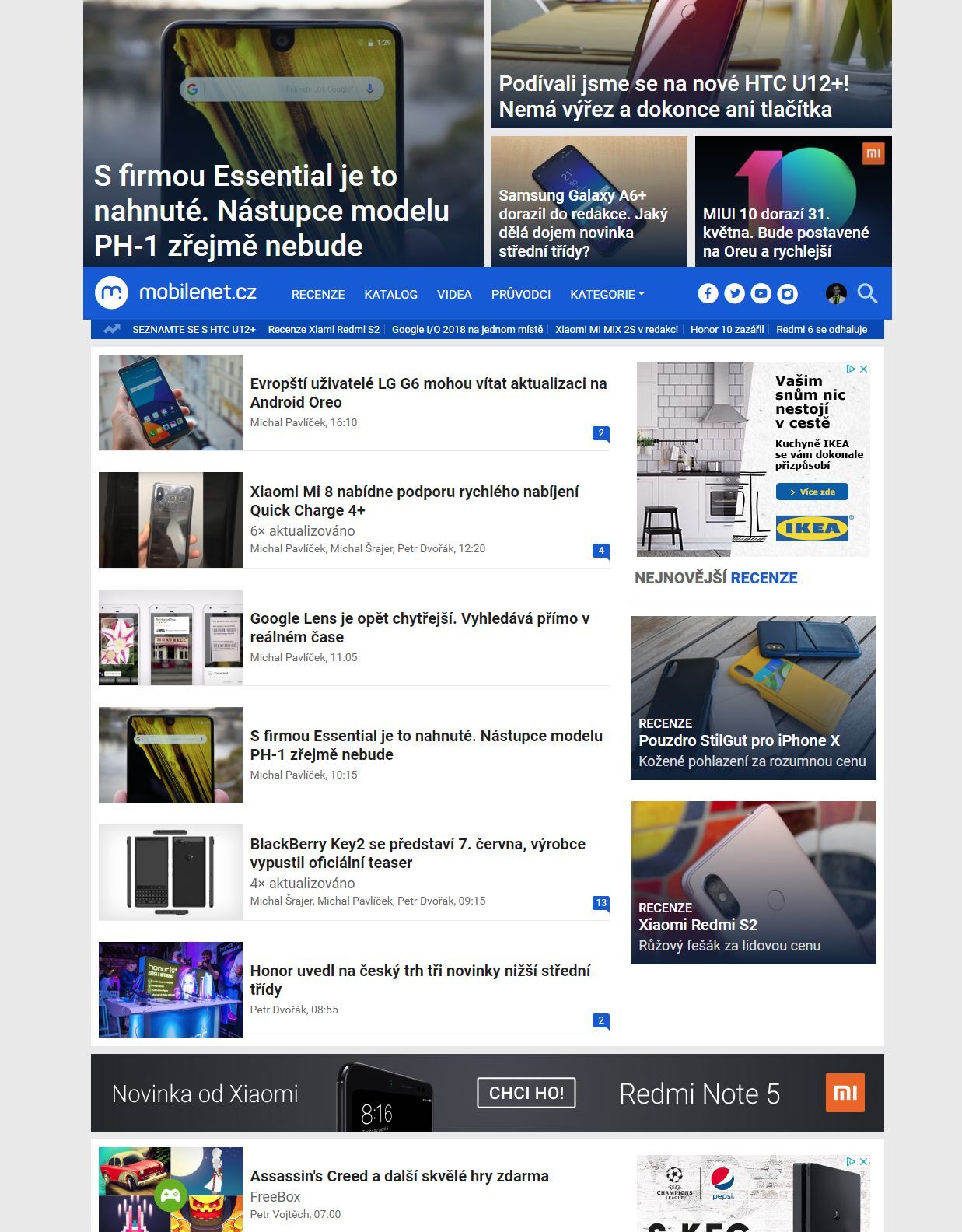 mobilenet.cz - feed novinek