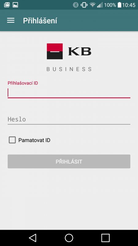 Mobilní banka Business