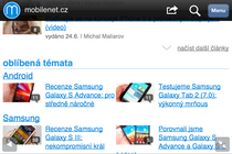 mobilní verze mobilenet.cz