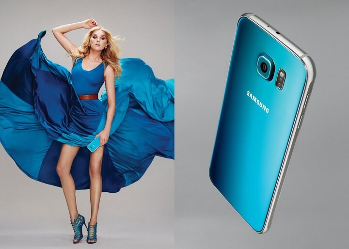 Modrý Galaxy S6 1