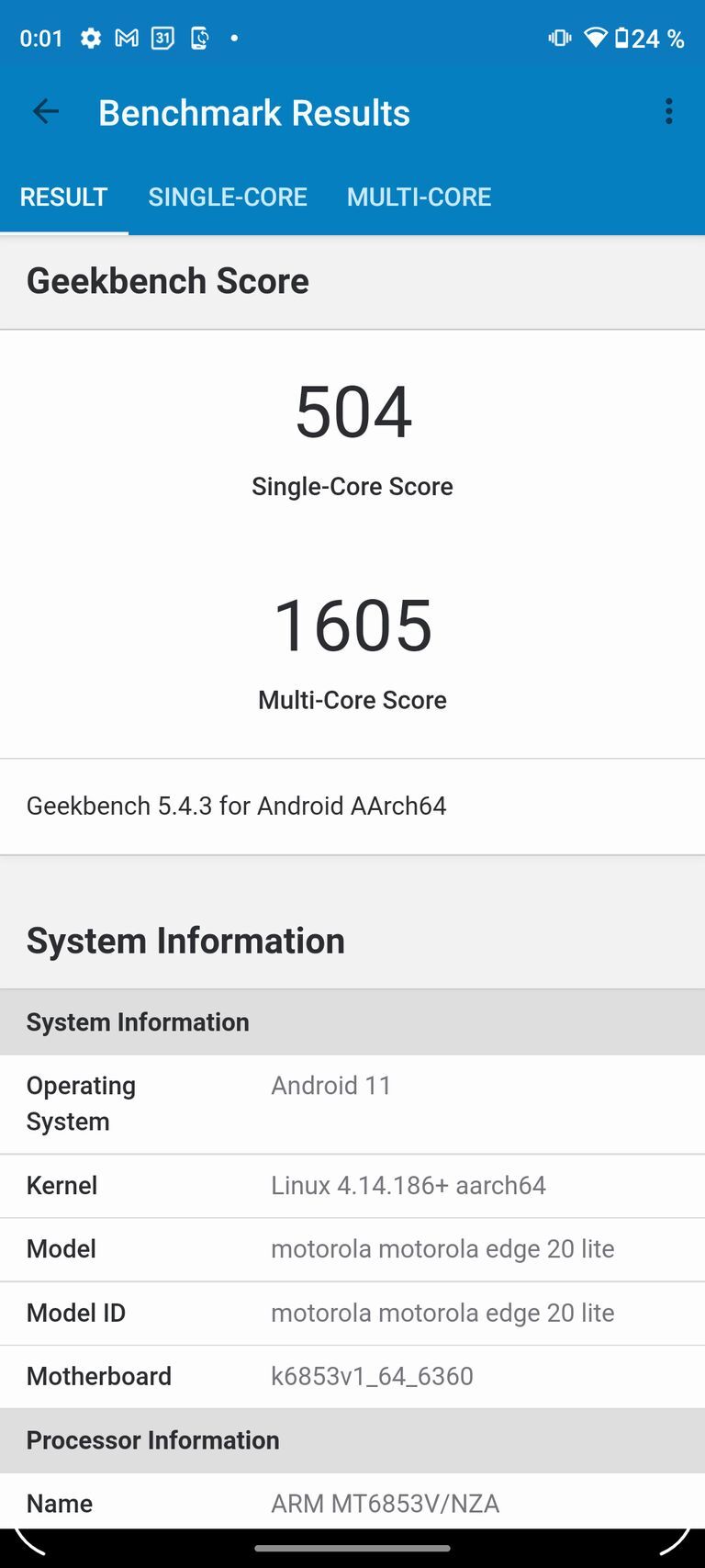 Motorola Edge 20 Lite