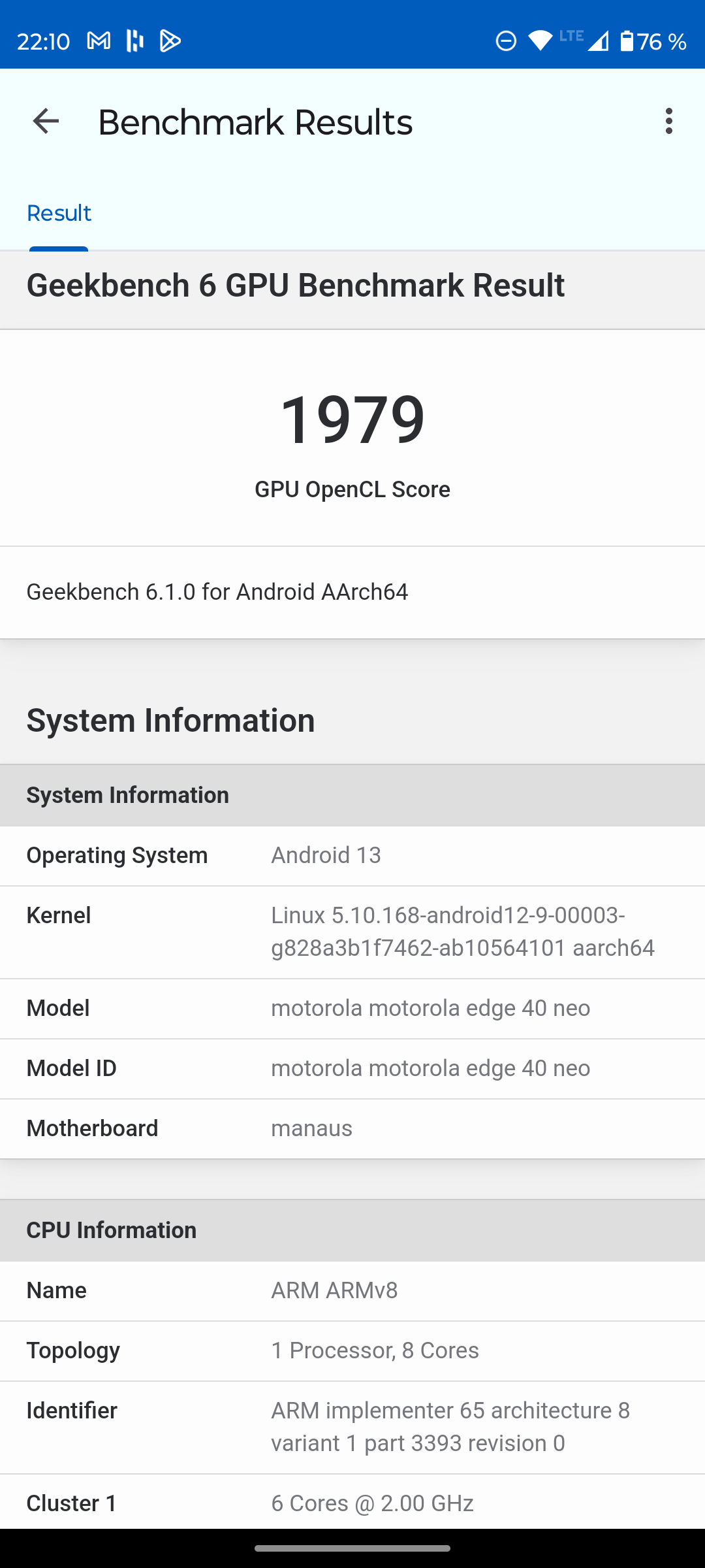 Motorola Edge 40 Neo