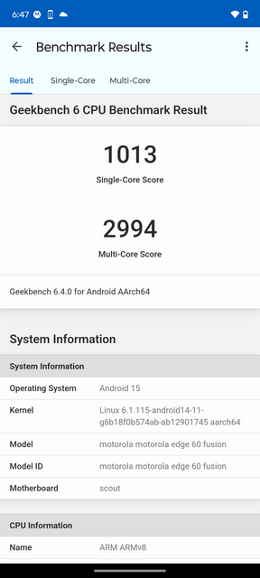 Motorola Edge 60 Fusion