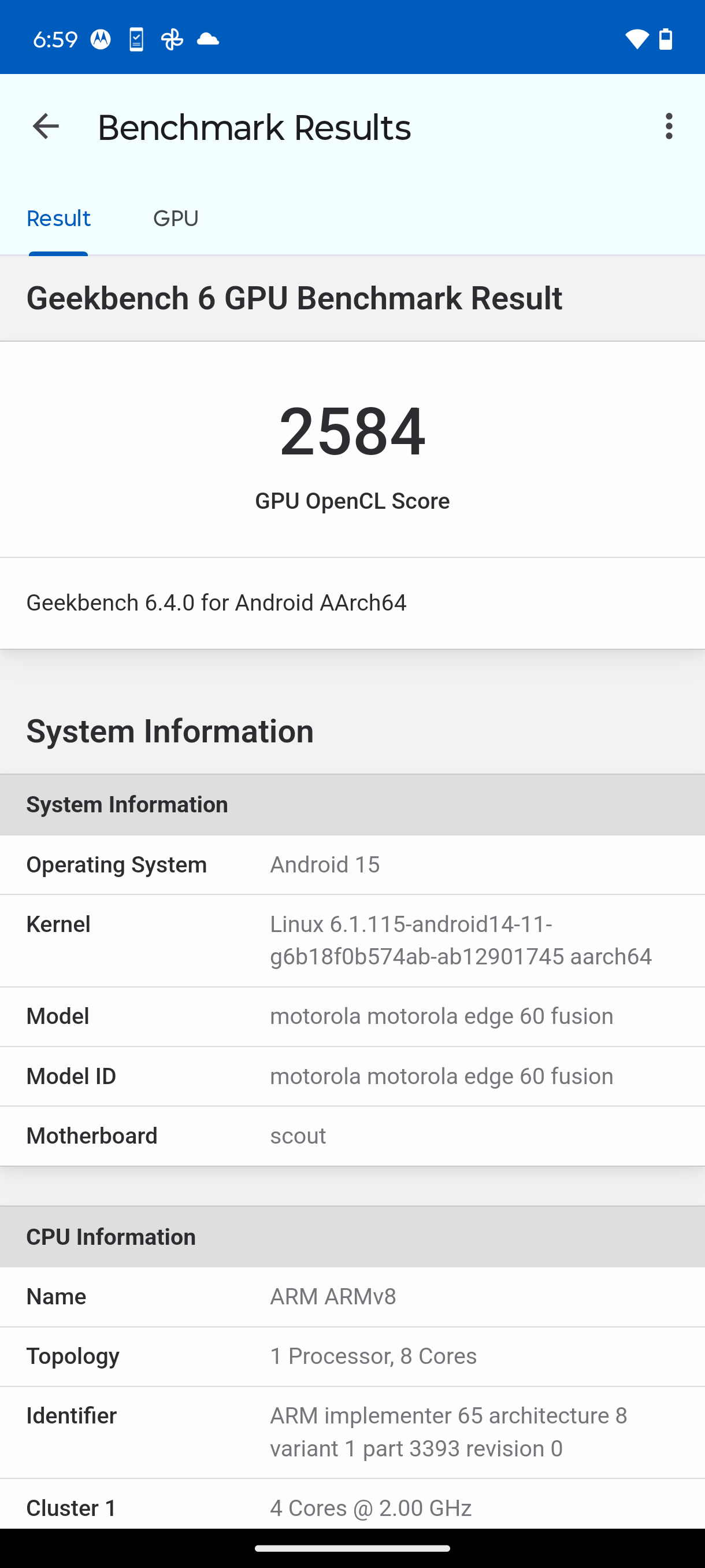 Motorola Edge 60 Fusion