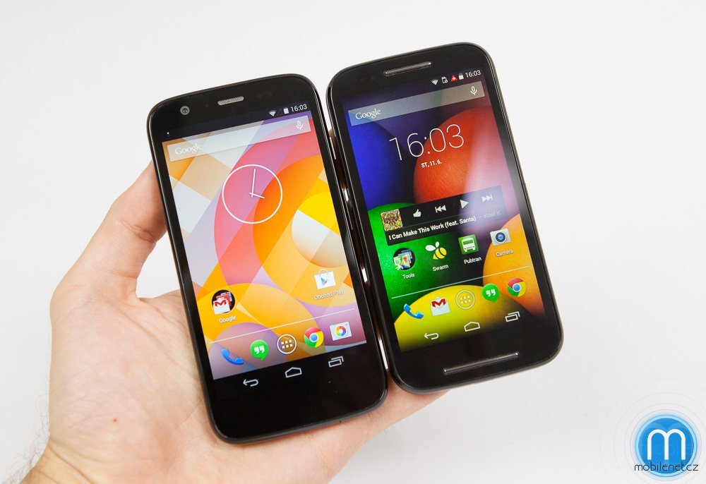 Motorola Moto G a Moto E