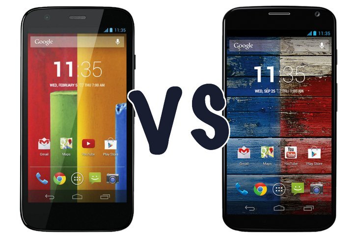 Motorola Moto G vs Motorola Moto X