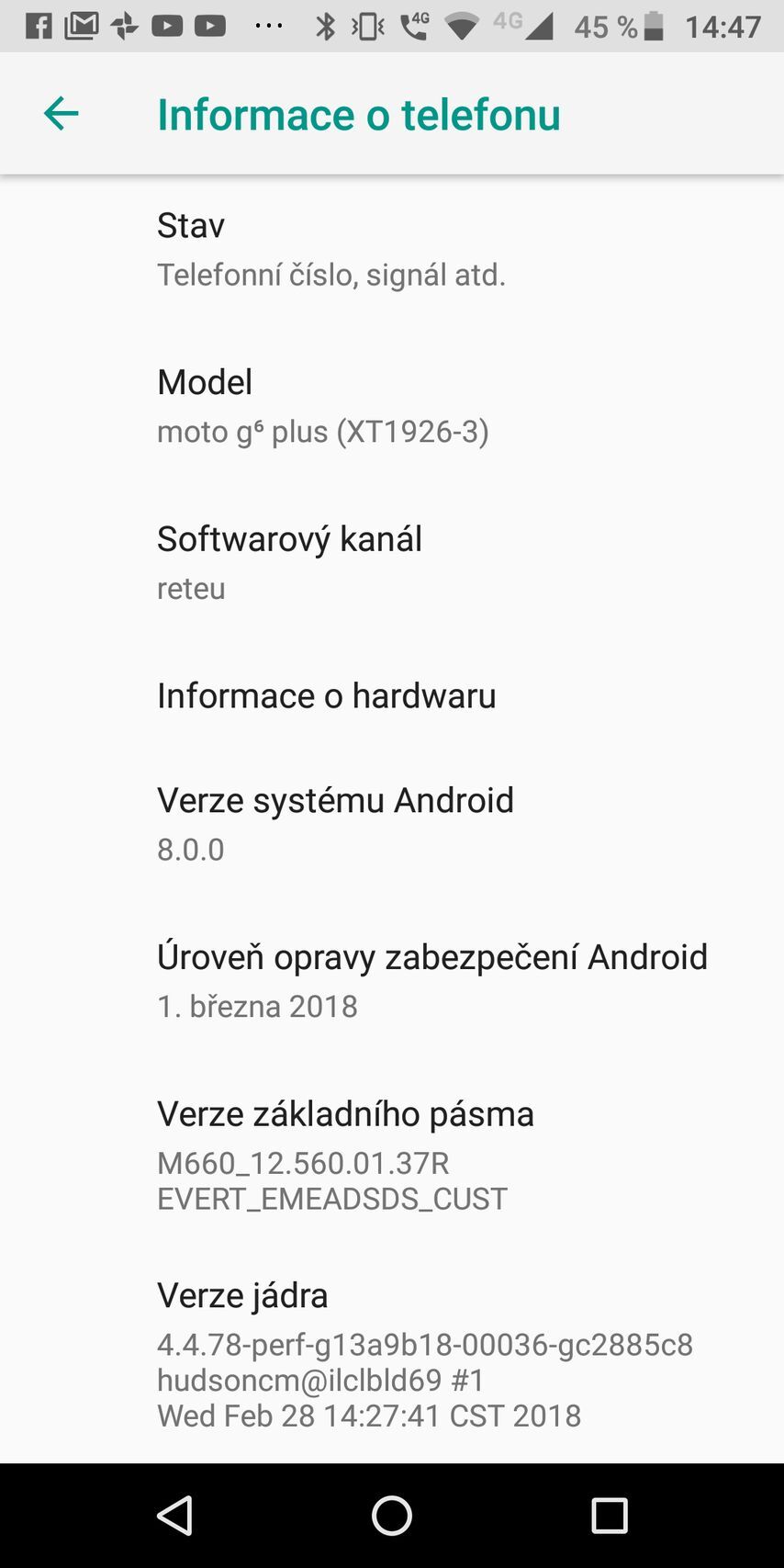 Motorola Moto G6 Plus