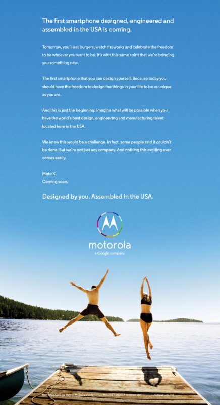 Motorola Moto X promo plakát