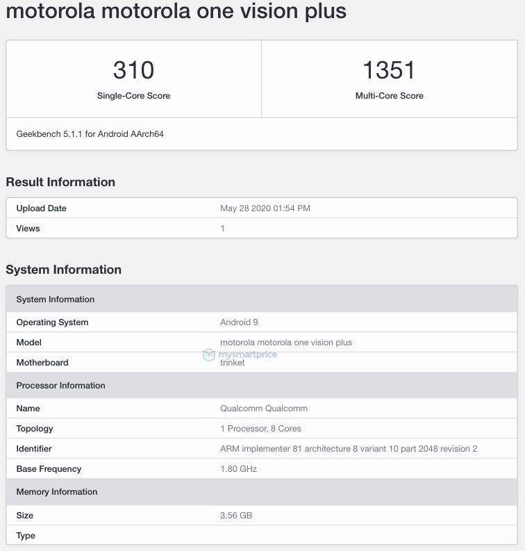 Motorola One Vision Plus