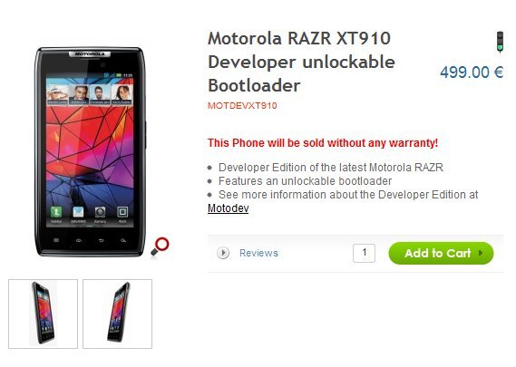 Motorola RAZR Developer