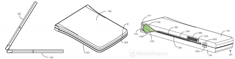 Motorola RAZR s ohebným displejem patent